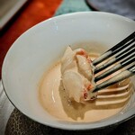 蒼 - 人生最高の一口。お隣のお席の Dr. に、静脈注射でビスクを流し込んで欲しいとお願いしたww