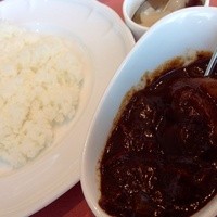 厳選洋食さくらい - ハヤシライス セット(ハーフ) ¥1350