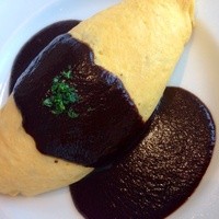 厳選洋食さくらい - オムライス セット(ハーフ) ¥1200