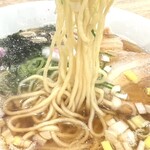 麺屋 おおやま - 白鷺製麺　中太麺