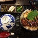 うなぎ処 京丸 -  二色うなぎまぶし定食