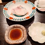 鮨 実紀 - 鯛のあら出汁と合わせた醤油