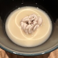 伯雲 - 鱈の白子　月光百合根　白味噌仕立て