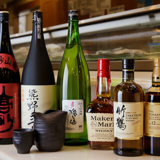 酒造直送の日本酒など、お寿司と楽しむ厳選酒