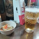 味の蔵どんつく - ノンアルコールビールとお通し