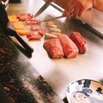 鉄板焼ステーキ 喜扇亭 - 