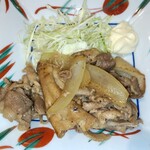 瀬戸内味覚処 芸州 本店 - 豚肉とちくわのしょうが焼