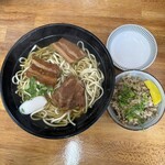 そば処玉家 - ミックスそば（大）、ジューシー