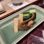 味感 ことほぎ - 自家製香の物　つぶ貝の時雨煮　呑み足りない方にはつまみとしてもいただける時雨煮です。