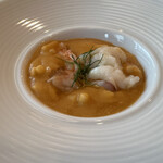 Trattoria Da KENZO - 白いんげん豆とトマトソースのスープで煮込んだパスタ