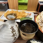 青葉 直利庵 - 蕎麦つゆたっぷり　とっくりにも