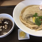 めん処 きよ洲 - 貝汁昆布水の芳醇つけ麺1100円税込