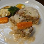 キッチン ブルー グローブ - 人参を添えて