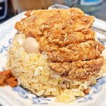 めだかタンタン - チャーハン＋豚唐揚げ