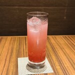 銀座焼肉 にく﨑 - しあわせ果実 七福神 いちご酒ソーダ割