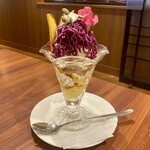 山形屋食堂 - 別日訪問　紫芋モンブランパフェ