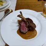 ノルマンディー 河原町店  - 骨付き仔羊のロースト 粒マスタード風味のソース