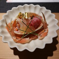 日本焼肉はせ川 別亭 銀座店 - 香箱蟹と神戸牛