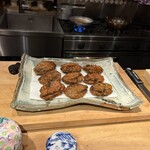 イタリア料理 今井 - あわびの唐揚げ