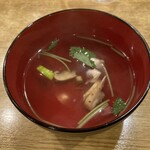 春のお店 - 松茸お吸い物　※サービス