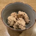 春のお店 - たら子煮