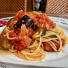 Trattoria ROA - ●ほうれん草と茄子とベーコンのトマトソース