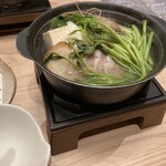 牛たん炭焼き 利久 - せり鍋