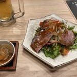 牛たん炭焼き 利久 - ローストビーフのサラダ