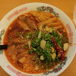 ごはん処 藤井堂 - 赤の尾道ラーメン (税込)880円 ※上から (2024.12.26)