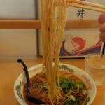 ごはん処 藤井堂 - 赤の尾道ラーメン の麺の状態 (2024.12.26)