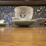 中国料理マスキ - パンダの器が良いですね