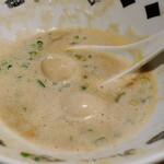 NIBOSHI MANIA - 底に残ったスープとうずら