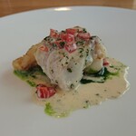 フィエルテ - 魚料理〜9日間熟成された真鯛の一皿