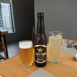 フィエルテ - 黒ラベル小瓶と自家製ジンジャーエール