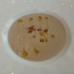 フィエルテ - 前菜二品目〜マッシュルームのスープ