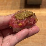 初音鮨 - 赤身と中トロのたたき