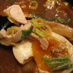 Gagagashokudou - 「ライト魚介豚骨つけ麺(\800)」の具。