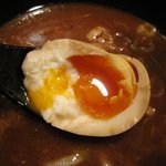 Gagagashokudou - 「味玉(\100)」はとろりと半生熟。