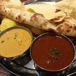インド料理 ムンバイ - ランチセットのカレー２種類