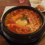 韓国家庭料理ジャンモ - 【ランチ】純豆腐チゲ