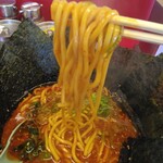 山岡家 - 辛味噌ラーメン820円、海苔5枚140円、硬め麺リフト(2024.12.8)