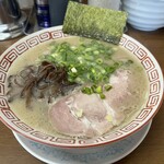 博多長浜らーめん もりや - ラーメン硬め（バリカタ）