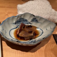 並木橋なかむら - ■あん肝山椒煮￥1,300＊１…口に入れた瞬間広がる、あん肝の濃厚な旨味と山椒のピリ辛がたまらない。