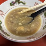 ラーメン二郎  - スープ