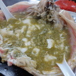 信じられない量のカニ味噌