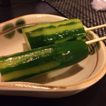 串焼き 道久 - きゅうり漬け