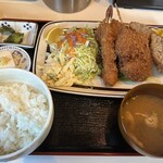 しすい亭 - ミックスフライ定食 JPY 1,350