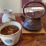 太喜路 - 急須で供される蕎麦湯