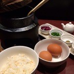 KUSHIYAKIsora  - 炊きたて釜飯とこだわり玉子の 玉子かけご飯
