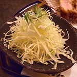 とんかつ マンジェ - キャベツはまあ・・・